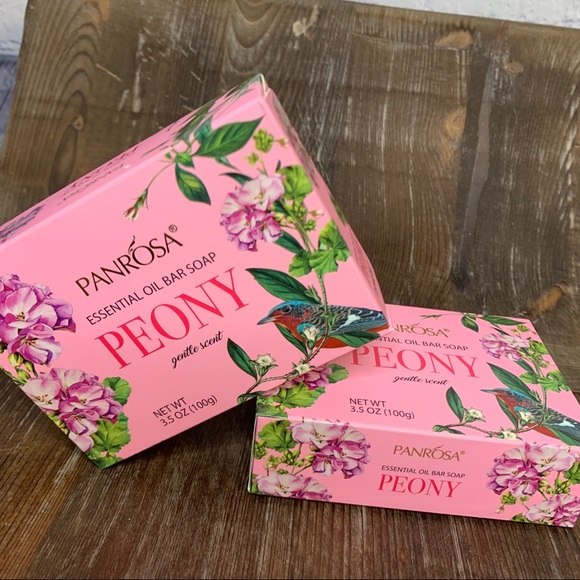 2pc PANROSA PEONY Gentle Scent, Essential Oil Soap, 3.5 oz - Picture 2 of 7